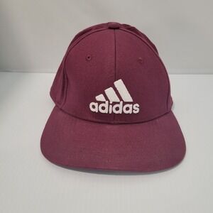 Adidas Baseball Cap Hat Burgundy fitted Dad Hat‎ L/XL
